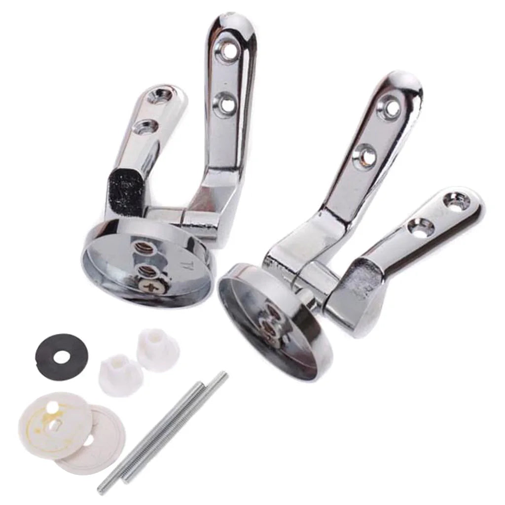 1 Set Standard Replacement Parts Toilet Seat Hinges Toilet Fixing Mountings