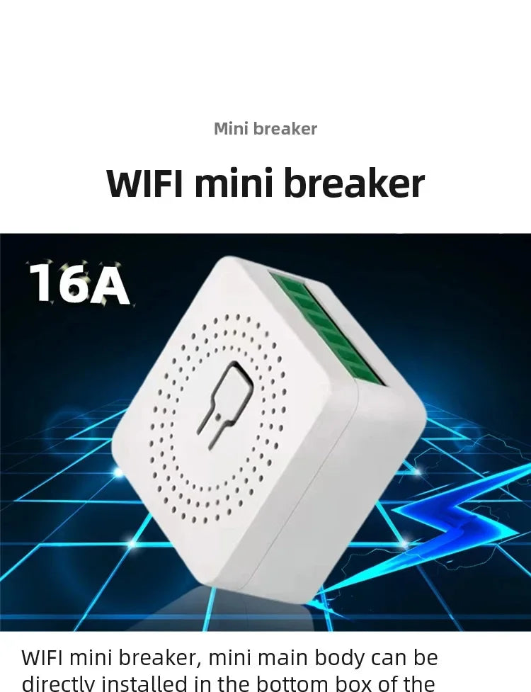 16A/20A Wifi Smart Switch DIY Smart Home Light Switches Module 2 Way Control Work with Tuya Smart Life Alexa Google Home Switch