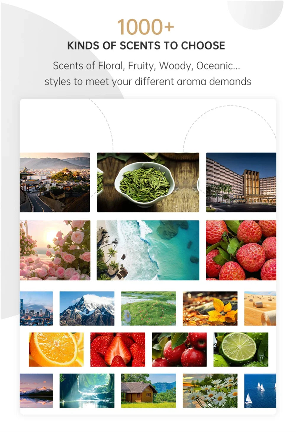 Smart Aroma Diffuser Waterless Scent Diffuser Intelligent Machine Air Fresheners for Home Hotel Scent Machine Room Fragrance