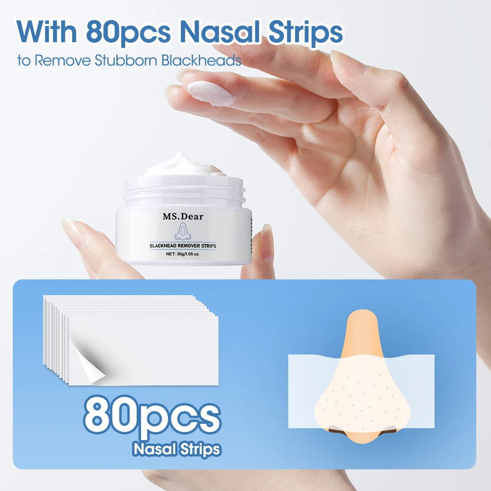 Nose Blackhead Remover Cream Pore Strip Tearing Mask Peeling Acne Cleaner Nasal Patch Black Dots Deep Deaning Skin Care Makeup