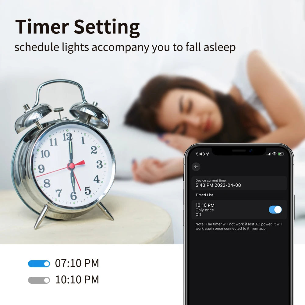 220V 110V WiFi Smart LED Bulb 9W 10W E27/E26 RGB+CCT Indoor Light Alexa Google Home Together APP Timing Dimming