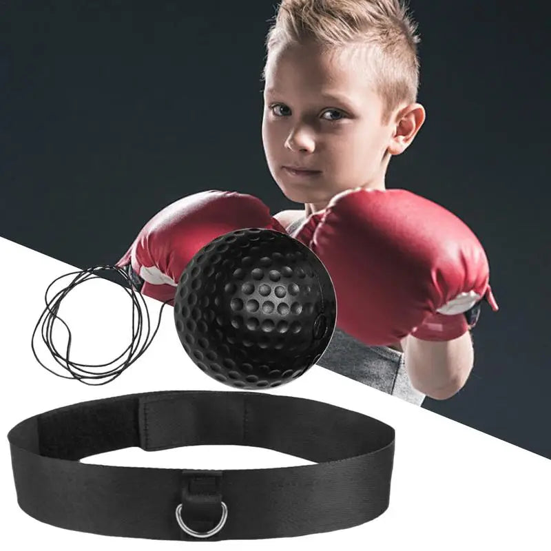 Boxing Reflex Ball Headband Set Child Boxing Training Headband React Ball Workout Equipment Beginners Fitness Reflex Ball For