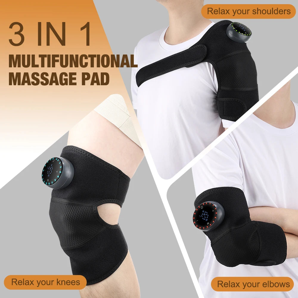 Electric Heating Shoulder Brace LED Display Vibration Shoulder Massage Support Belt Strap For Joint Brace Care Muscle Relaxation