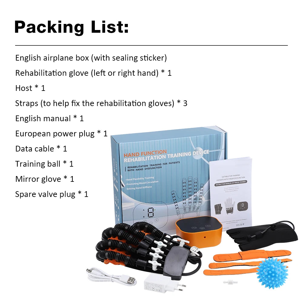 Hemiplegia Rehabilitation Equipment Stroke Recovery Robot Glove Cerebral Infarction Training Device Finger Hand Function Workout