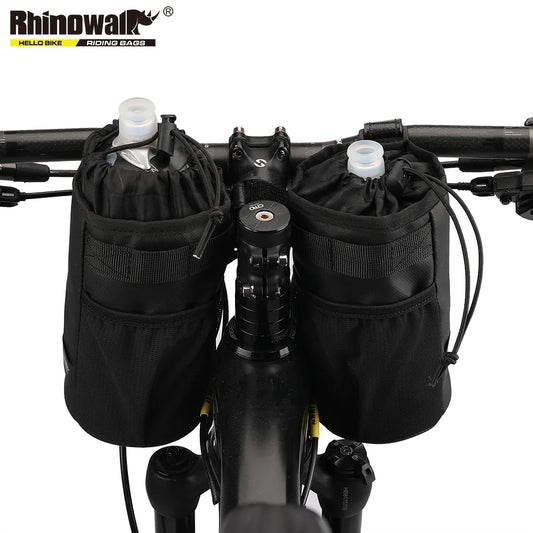 Rhinowalk Handlebar Bag Cycling Water Bottle Carrier Pouch MTB Bike Kettle Bag Riding Handlebar Bag Bicycle Accessories