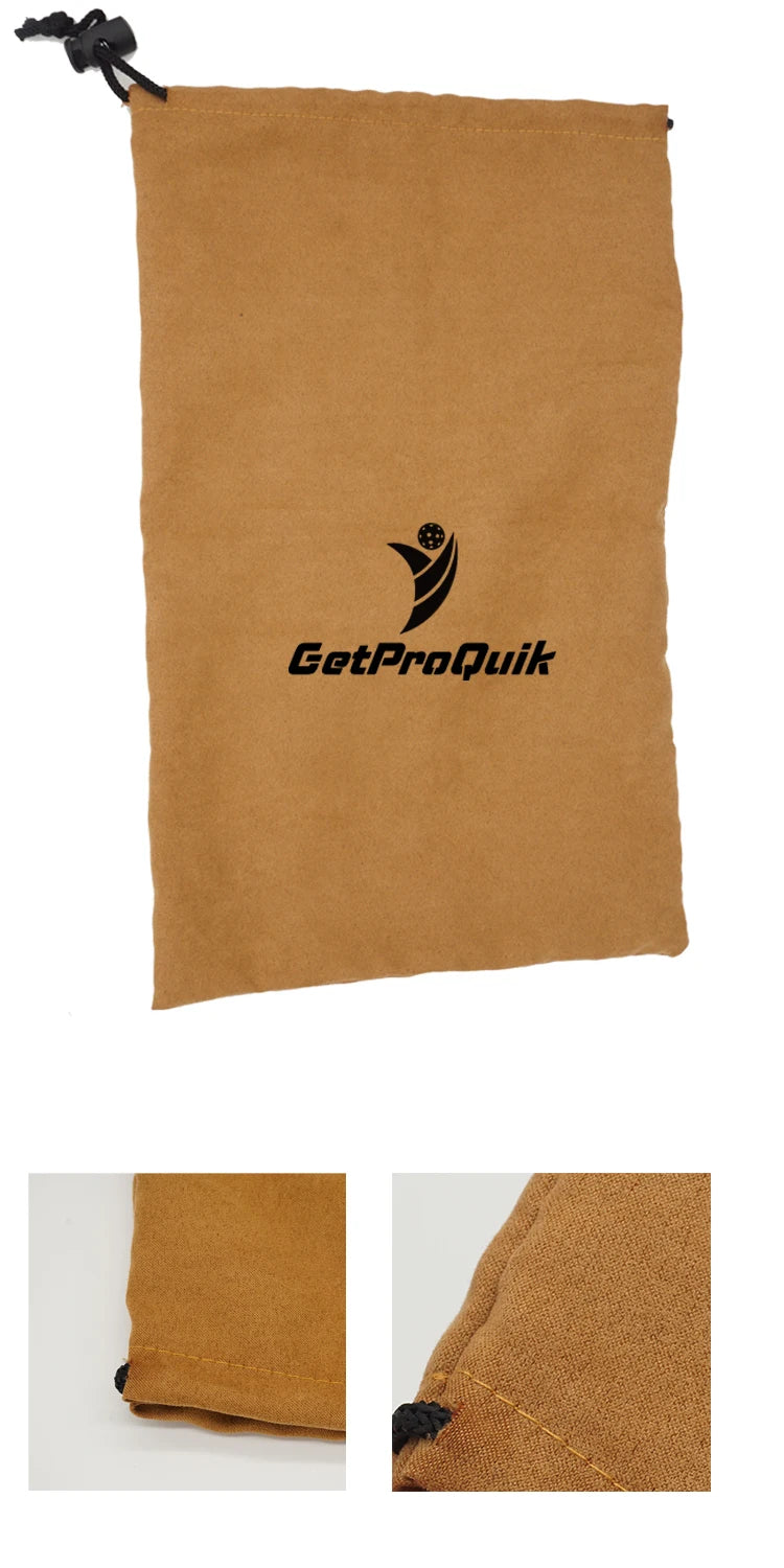 Multifunctional Pickleball Paddle Bag, Large Capacity, Suede Racket, Balls Protection Carry Bags