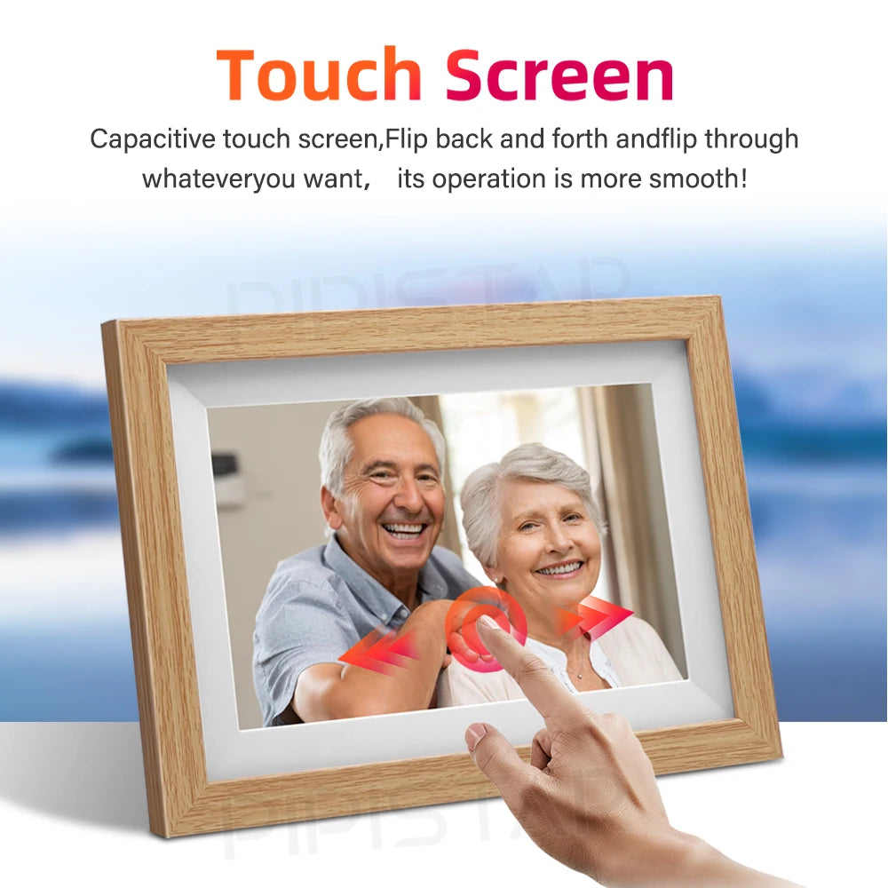 10.1-inch WiFi smart digital photo frame Frameo digital photo frame with high-definition IPS touch screen automatic rotationPicture FramesGoWisse.com