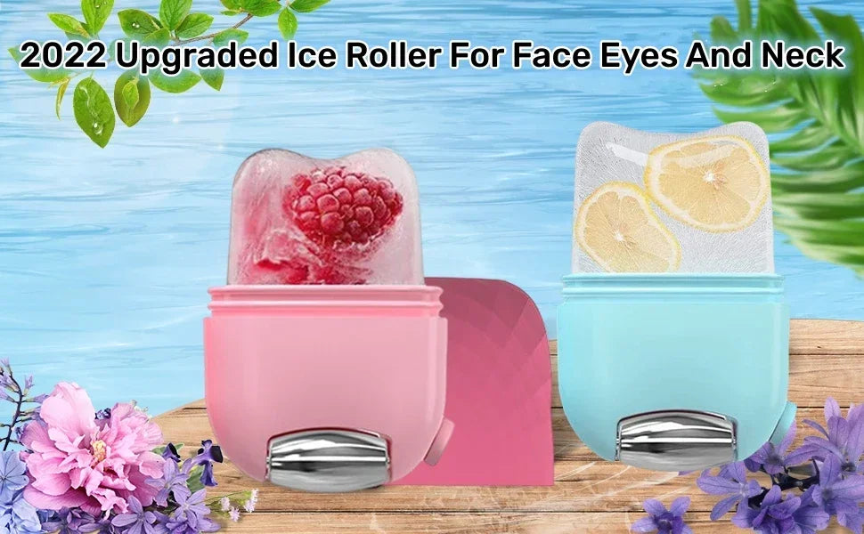 2In1 Silicone Ice Facial Roller Skin Care Beauty Lifting Contouring Tool GuaSha Roller Puffiness Skin Care Beauty Treatment Tool