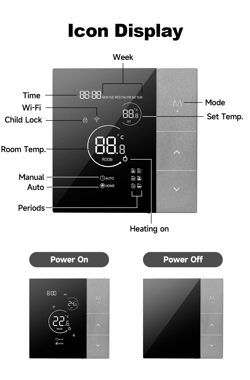 WiFi Thermostat Tuya Smart Home Thermoregulator For Boiler/Electric/Underfloor Heating Temperature Controller Alice Alexa Google