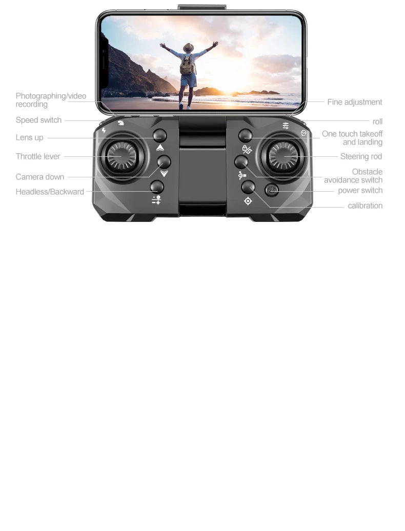 Popular S1S drone 8K high-definition dual camera brushless motor four axis foldable obstacle avoidance aircraft children's toy
