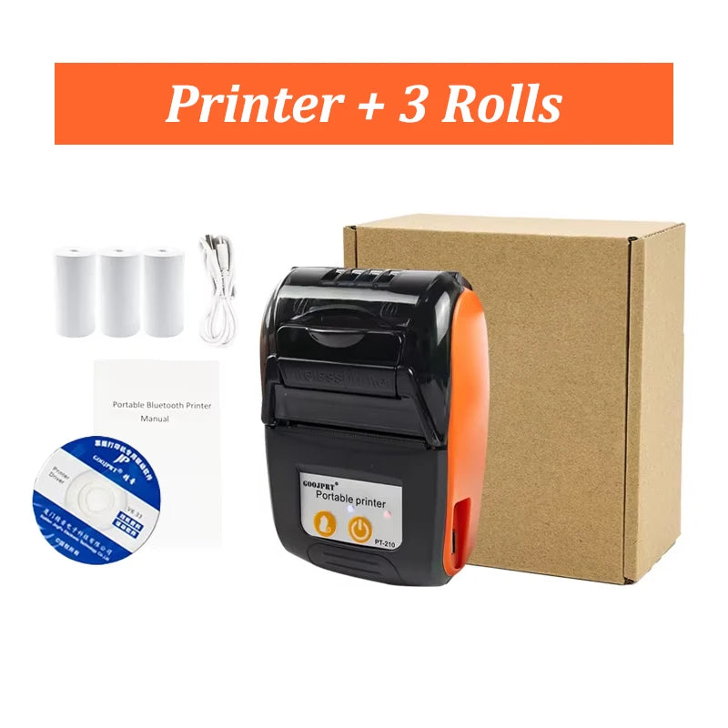 Mini Receipt Printer Portable, Bluetooth, Ticket ,Bill Receipt, POS, iOS/Android