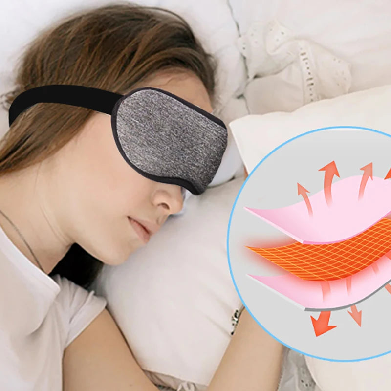 USB Steam Eye Mask Electric Heating Hot Compress Intelligent Heating Sleep Shading 3D Eye Protection