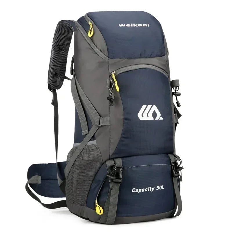 50L Travel Backpack Camping Bag For Men Large Hiking Bag Tourist Rucksack Waterproof Outdoor Sports Climbing Mountaineering Bag
