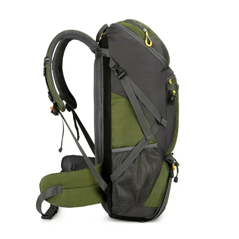 50L Travel Backpack Camping Bag For Men Large Hiking Bag Tourist Rucksack Waterproof Outdoor Sports Climbing Mountaineering Bag