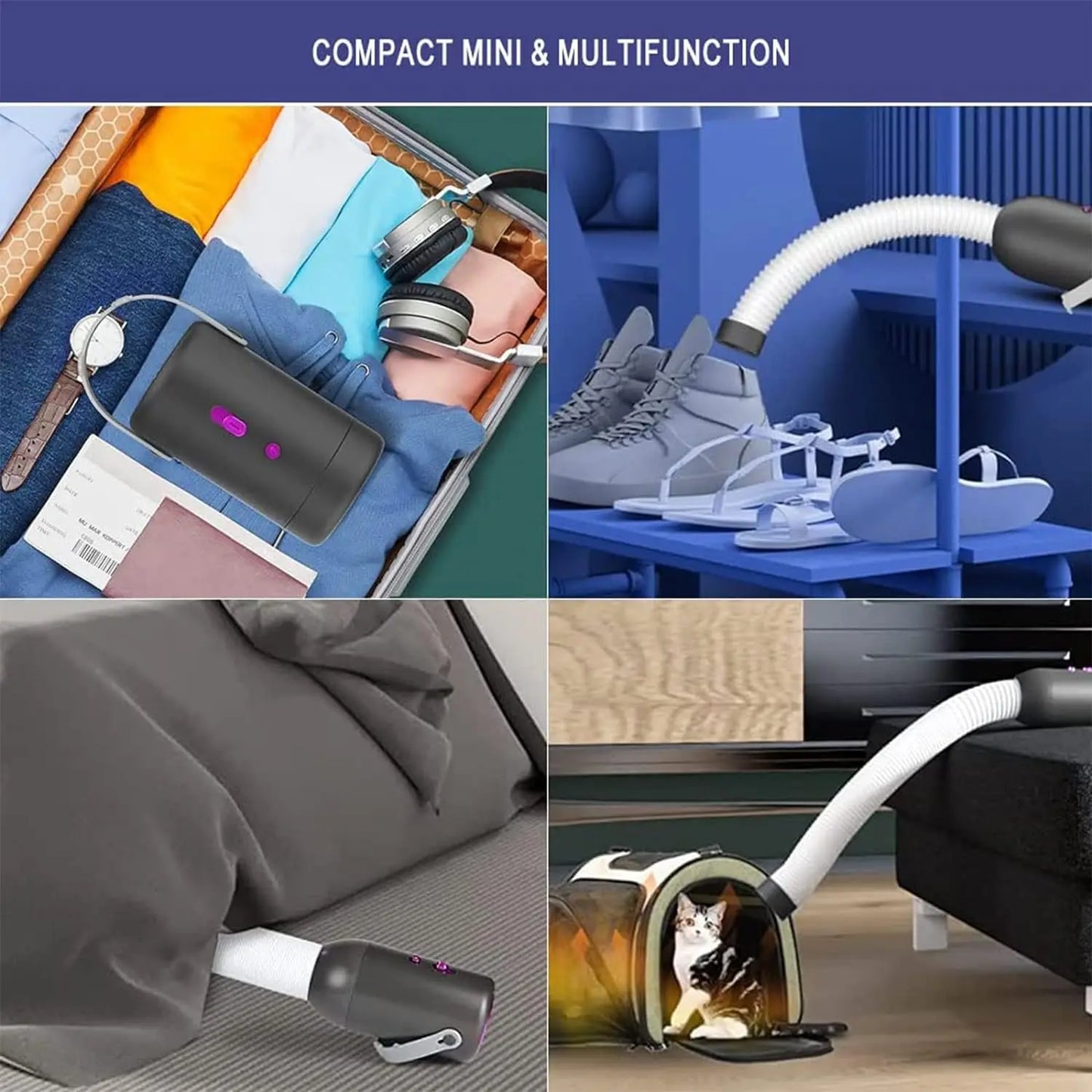 110V 220V Portable Electric Clothes Shoes Dryer Mini Cloth Drying Machine for Travel Dorms Hotel 500W Foldable Clothes Dryer