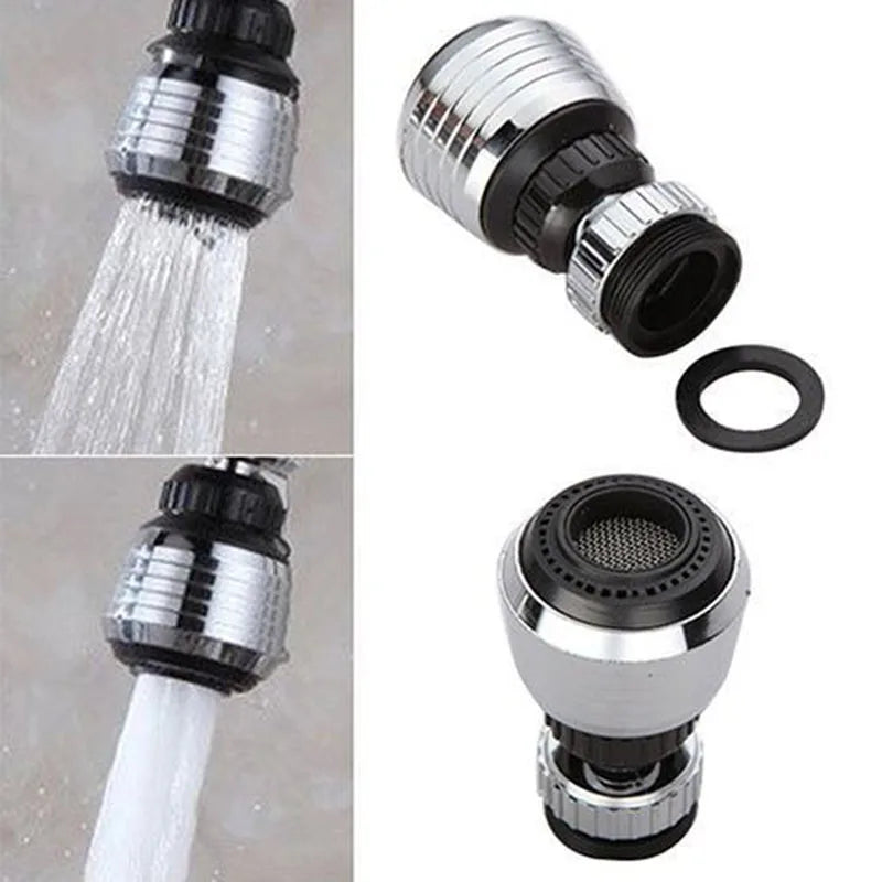 2pcs 1080° Swivel Faucet Spray Head Wash Basin Robot Arm Faucet Extender Sink Accessories for Extension Faucet Easy Install