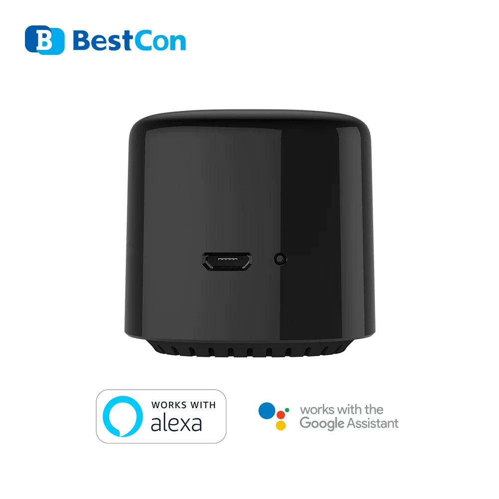 BroadLink RM4 BestCon RM4C mini Wi-Fi Smart Universal Remotefor Air Conditioner TV Voice Control with Google Home & Alexa HUB