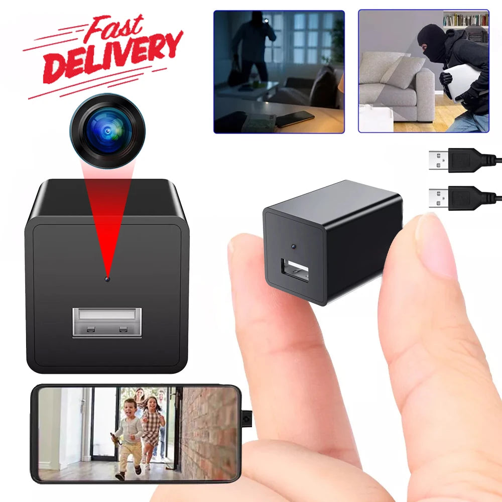 1080P HD Mini Wifi Camera Invisible Espia Cam Night Vision Micro Camcorder 150° Wide Angle IP Webcam Remote Monitoring Magnetic