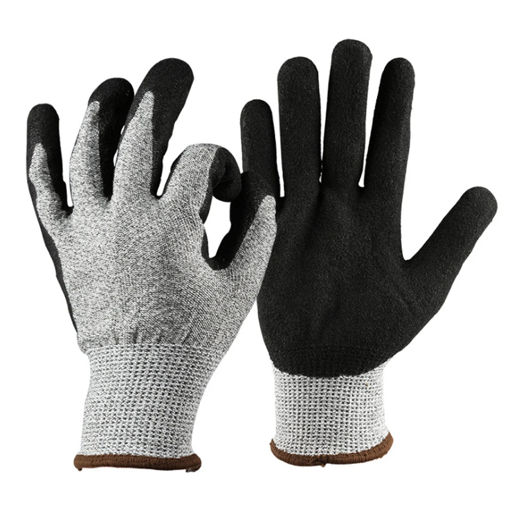 Level 5 Cut Resistant Gloves 3D Comfort Stretch Fit Washable Anti-cut Protective Gloves for Construction Gardening