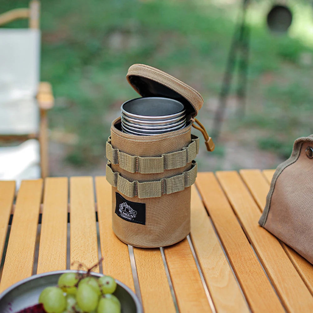 Travel Storage Bag Lightweight Sundries Storage Bag with Hanging Holes Camping Accessory Bag with Handle for Outdoor Travel