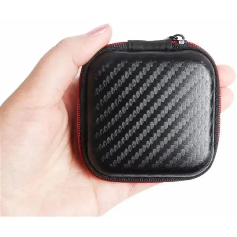 Earphone Case Storage Carrying Hard Bag Box For Earphone Headphone Accessories Earbuds Memory Card USB Cable Case Pouch For QKZ