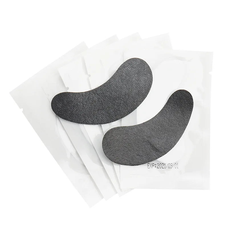 HOT 50 pairs/lot Black Patches Gel Eye Pads Eyelashes Paper Patches For Eyelash Extension Eye Tips Sticker Wraps  Makeup Tools
