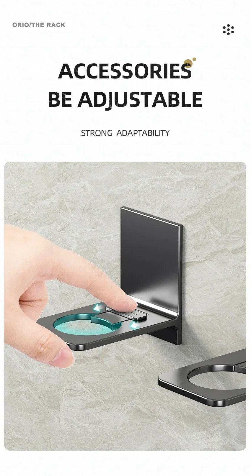 2025 Space Aluminum Shower Gel Bottle Rack Adjustable Shampoo Hanger Hook No Drill Wall Mounted Universal Soap Dispenser Holders