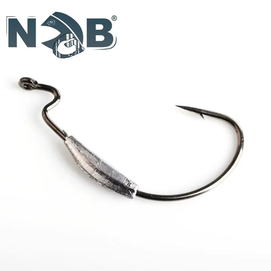 NGB 5PCS High Carbon Steel Offset Fishing Hook Lure 1/0# 2/0# 3/0# 4/0# 1# 2# Texas Jig Head Crank Hook Worm Soft Bait Hooks