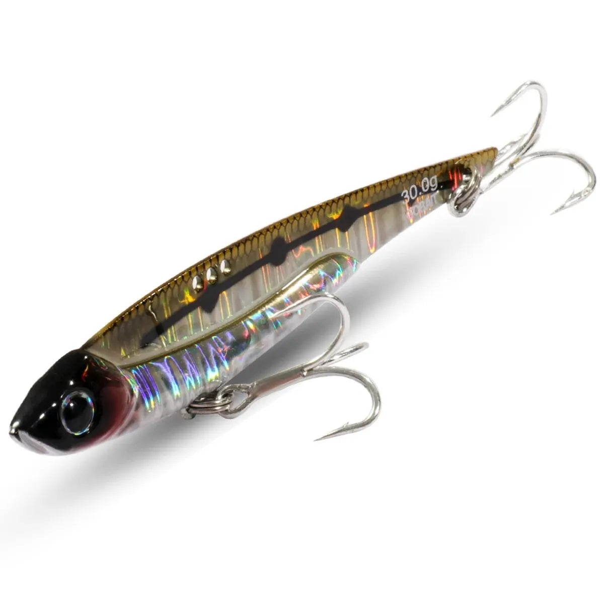 GOBAIT VIB Fishing Lure 20g 25g 30g Metal Jig Sinking Blade Treble Hook Spinner Spoon Cast RATION Carbon Steel Tackle Hard Bait