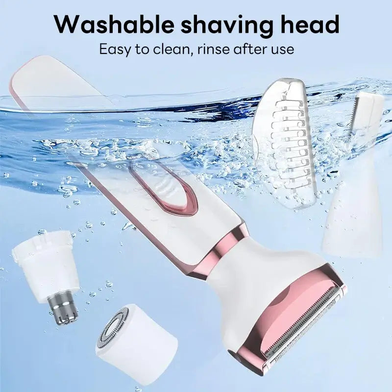 Women Hair Razor,4 In 1, Rechargeable, Face, Leg, Armpi,Bikini, Pubic.