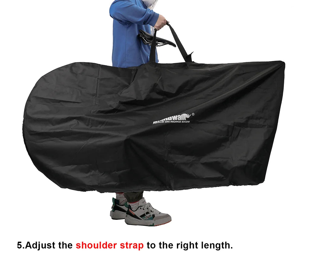 Rhinowalk Road Bicycle Storage Bag Cover Portable Fits 27.5" And below MTB/700C Road Bike Light Bike Travel Carry Shoulder Bag