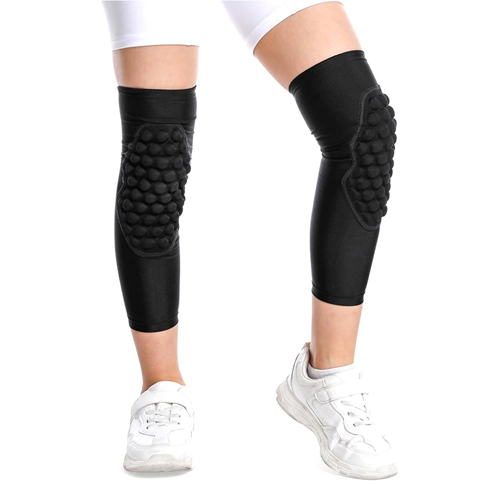 1Pair Youth Children Sports Anti-Collision Knee Pads Elastic Breathable Knee Support for Cycling Basketball Football Skateboard