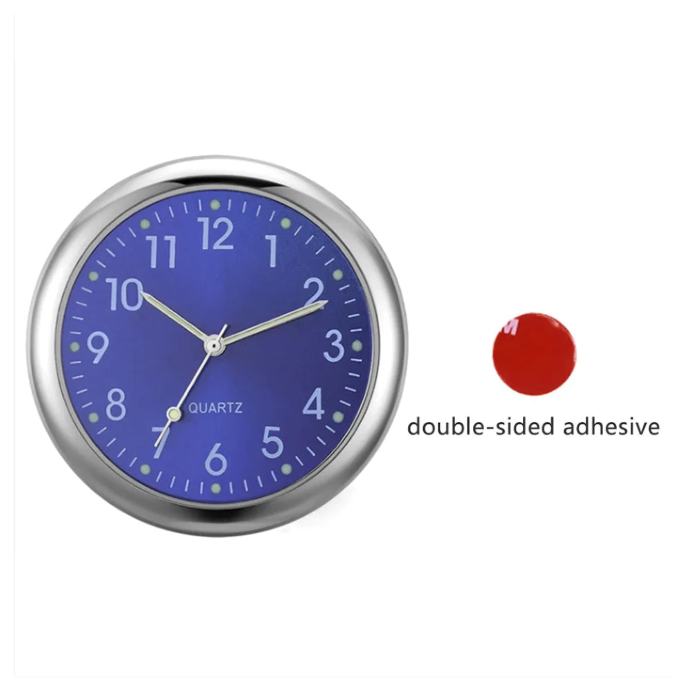 40Mm Luminous Car Clock Waterproof Mini Electronic Clock Quartz Watch Bicycle Motorcycle Watch Auto Dashboard Clock In Car