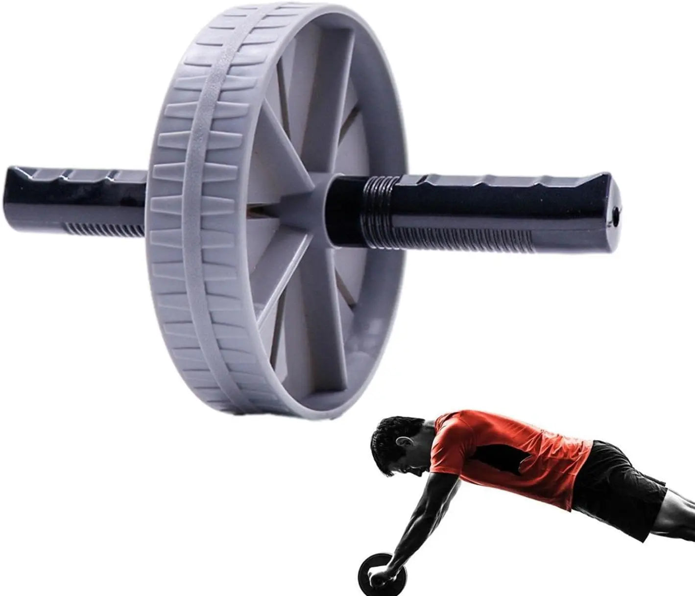 Abdominal Exercise Wheel Ab Roller Comfortable Handle Training Workout Equipment for Gym Body Fitness Strength