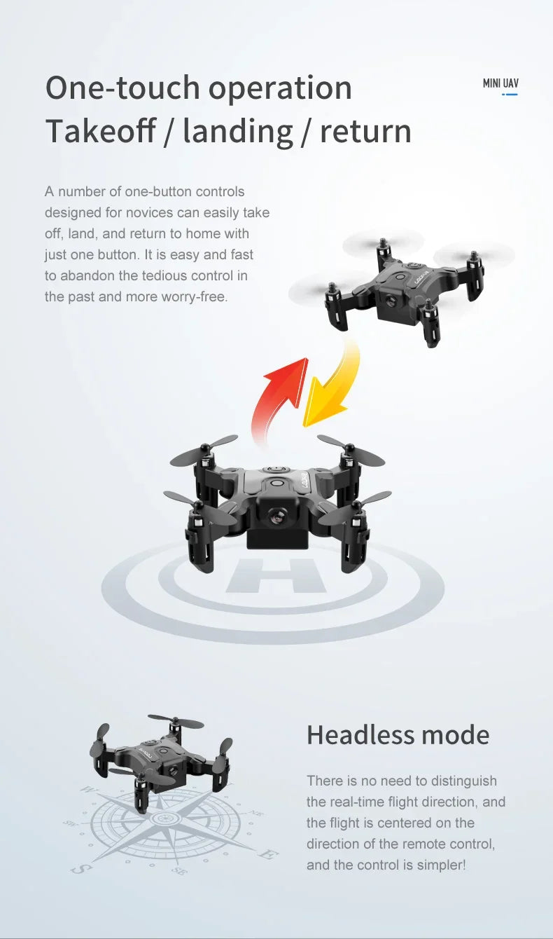 Xiaomi V2 New Mini Drone Professional HD Camera 5G Wifi FPV Air Pressure Altitude Hold Foldable Quadcopter RC Drone Toys UAV