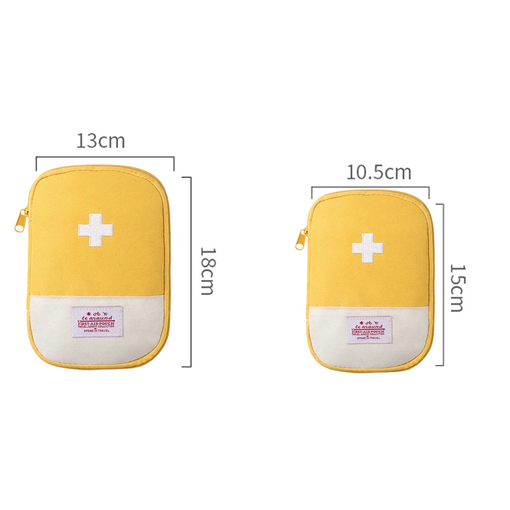 Mini First Aid Pouch Portable Small Emergency Medicine Storage Bag Medicine Bag for Outdoor Camping Hiking Home Travel Emergency