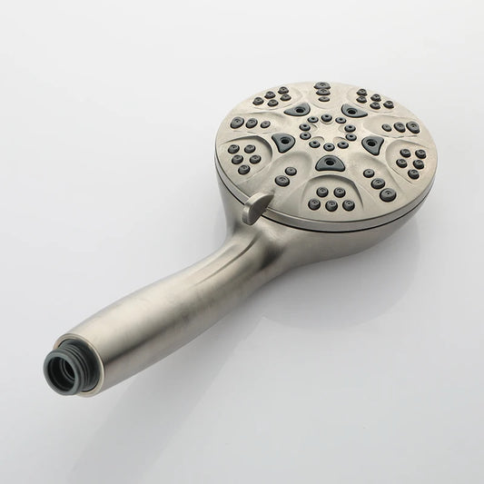 Shower Head Handheld Shower High Pressure Adjustable Spray Handheld Shower Heads Brushed Nickel Wall Mounted Shower Set 6 Jets