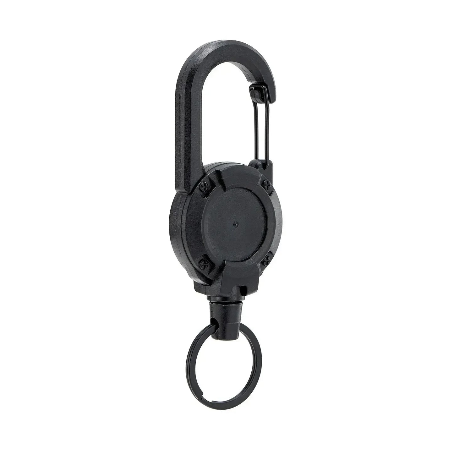 Retractable Heavy Duty Pull Reel Carabiner Key Strong Chains Steel Wire Buckle Rope Spring Key Ring Outdoor Sporty Keychain Tool