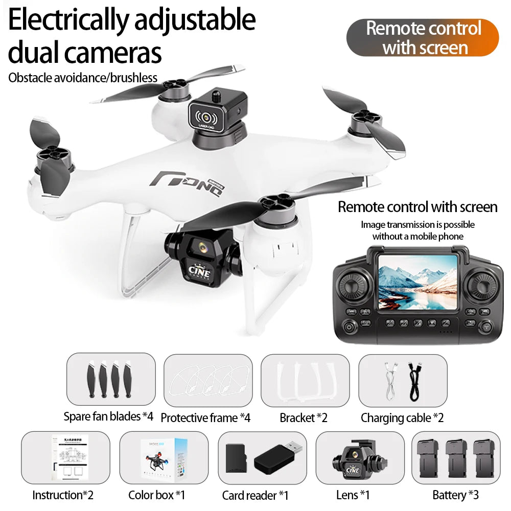 E55 Air Screen Control Drone Professional Wide RC Dron HD 4K Camera Foldable Helicopter Aircraft Quadcopter Drone Kid Gift Toys