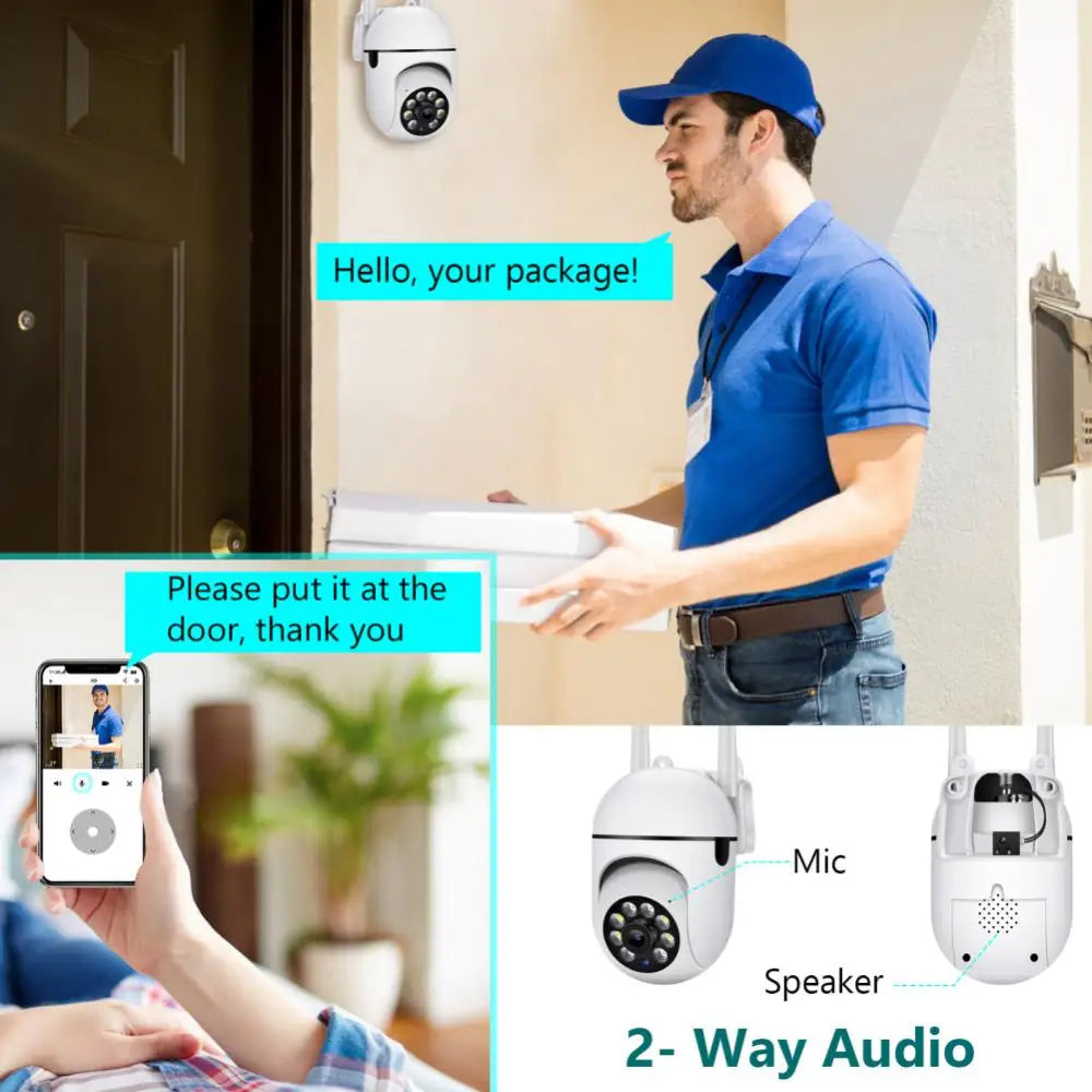 Wifi Camera YCC365 Plus Smart 4X Digital Zoom AI Human Detect Wireless Camera Security Surveillance CCTV With 1080P IP Camera