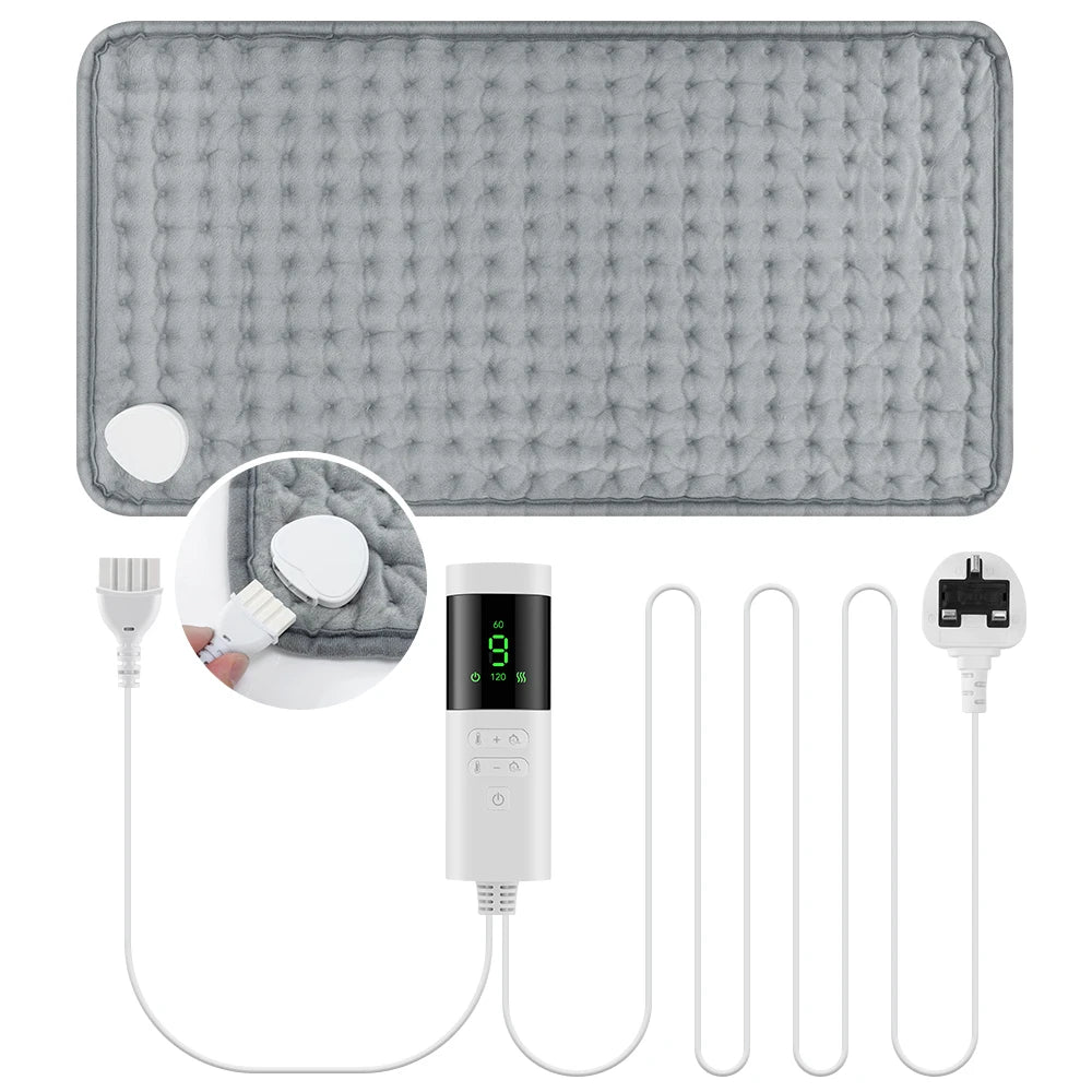 9 Level 4 Mode Timer 30X60cm Electric Heating Pad Blanket Hot Heated Pad for Abdomen Shoulder Knee Legs Winter Warm Washable