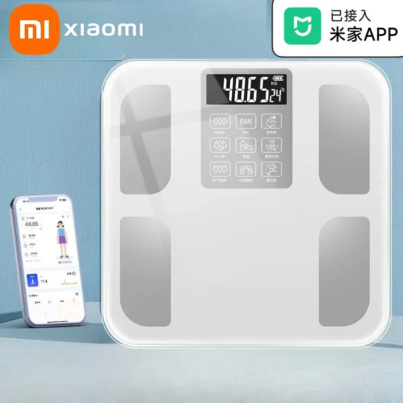 Xiaomi Bluetooth Body Fat Scale App Body Fat Scale Home Precision Charging Weight Scale Body Fat Scale Connected to Mi Home APP