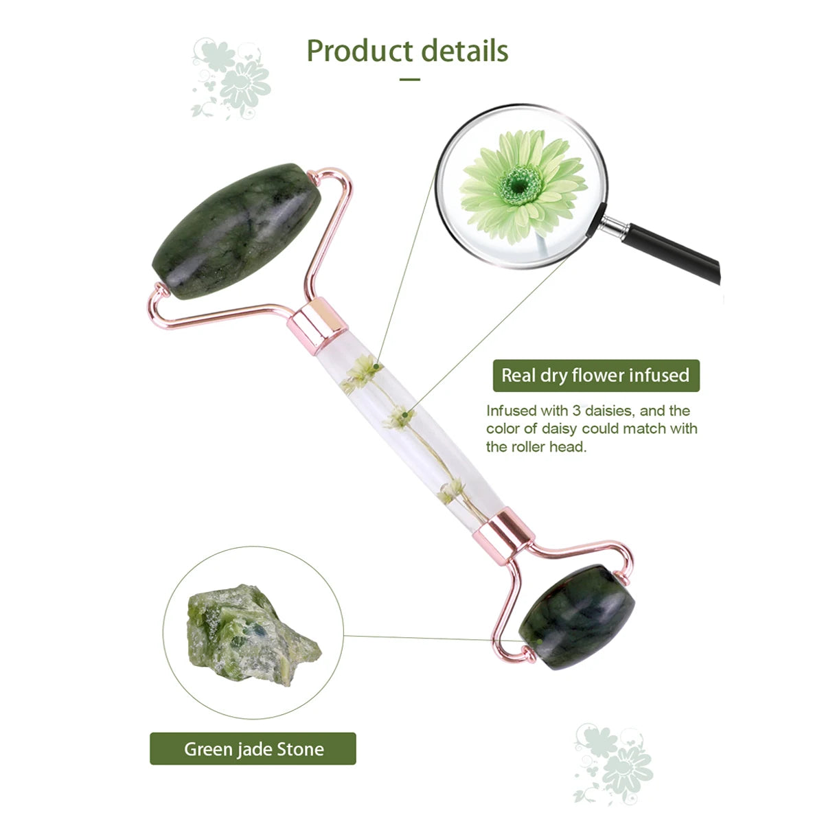 Natural Jade Roller Massager for Face Roller Face Massager Women Facial Beauty Skin Care Tools Body Relaxing Massager Good Gift