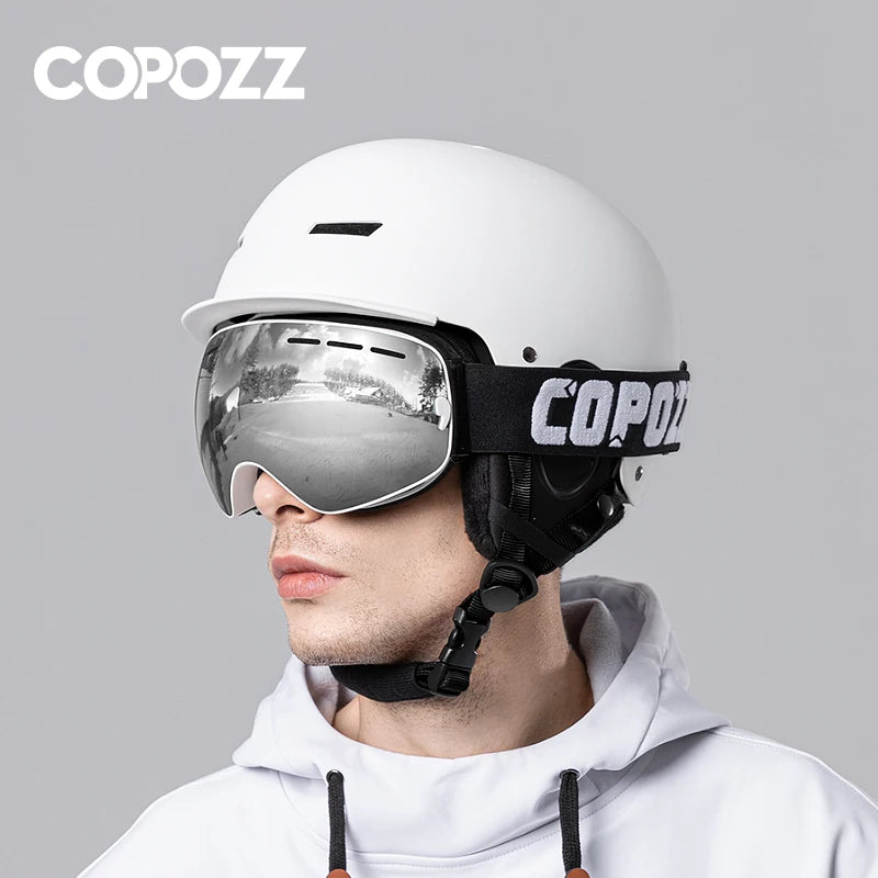 COPOZZ Men Women Brand Ski Goggles Snowboard Goggles Glasses For Skiing UV400 Protection Snow Glasses Anti-Fog Ski Mask Eyewear