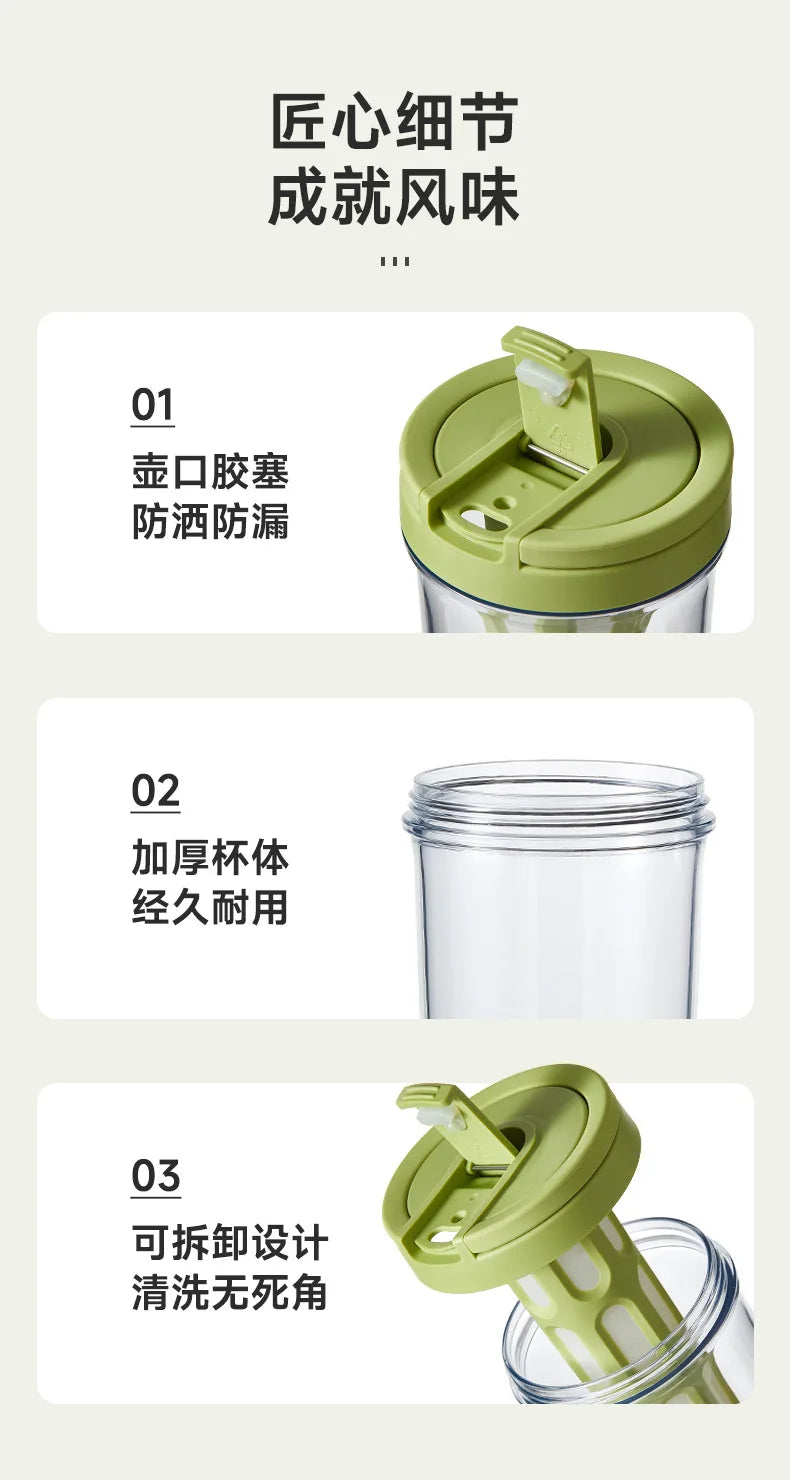 1L Manual Cold Brew Coffee Maker with Handle High-capacity Water Bottle Summer Portable Juices Tea Fruit Coffeeware Pot