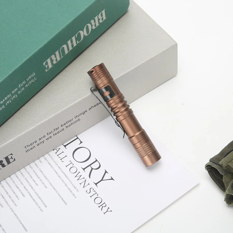 Small Mini LED Flashlight Handheld Pen Light Flashlight Tactical Pocket Torch PenLight with Clip Led Pen Flashlight