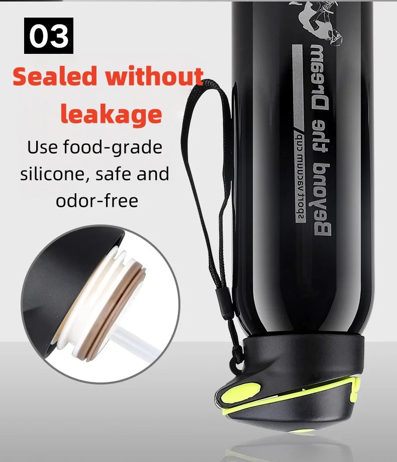 500ml Vacuum Stainless Steel Bicycle Water Bottle Thermal Insulation Cold Cup Cycling Accessories Bike Kettle for Hot Cold Drink