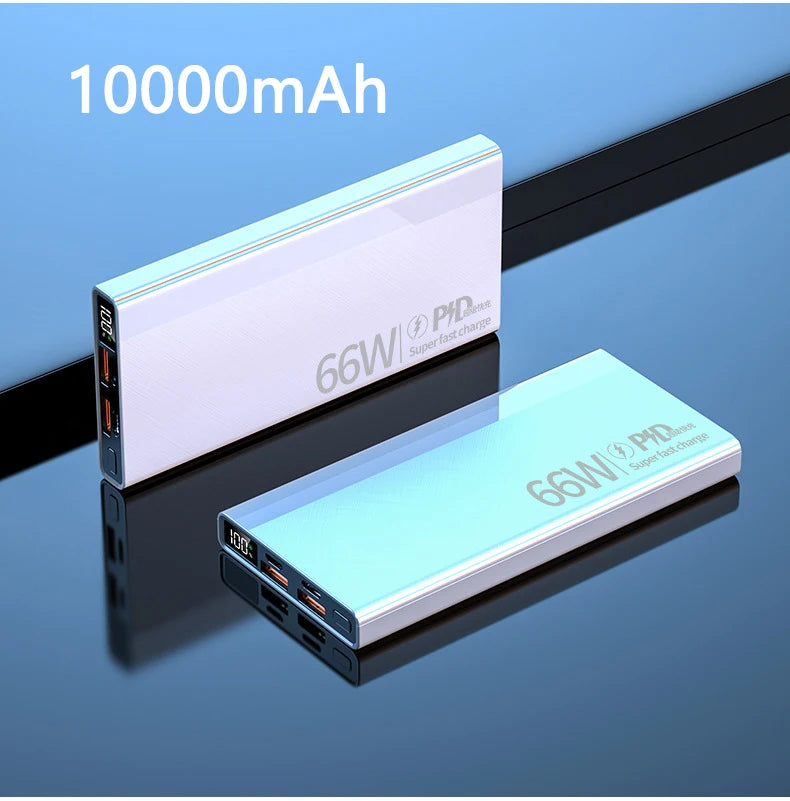 Power Bank 30000mAh 66W Fast Charging Powerbank Portable Charger External Battery Pack For iPhone 15 14 13 Huawei Xiaomi Samsung