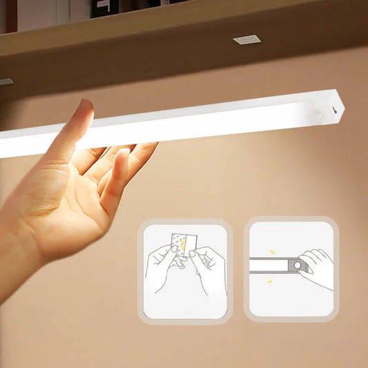 Motion Sensor led Light Wireless LED Night Light Type C Rechargeable Light Cabinet Wardrobe Lamp Staircase Backlight For Kitchen