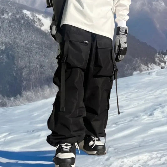 Men Women's Oversized Ski Snowboarding Pants Waterproof Breathable Thermal Snowboard Pants Warm Winter Pantalon De Nieve Mujer